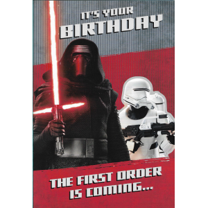 Поздравительная открытка Star Wars Kylo Ren