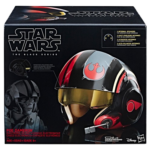 Шлем The Force Awakens Poe Dameron со звуковыми эффектами The Black Series.