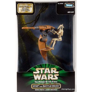 Фигурка Star Wars Stap And Battle Droid With Firing Laser Missiles из серии: Episode I