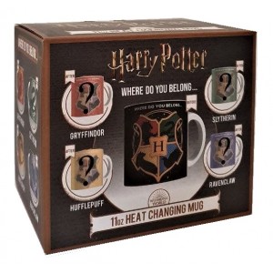Кружка хамелеон Harry Potter школы Хогвартса в темной коробке