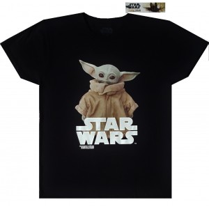 Футболка Star Wars The Mandalorian Baby Yoda Black размер Large